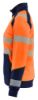 Afbeeldingen van BLÅKLÄDER Sweater dames met rits 3508 High Vis oranje/marineblauw 2XL