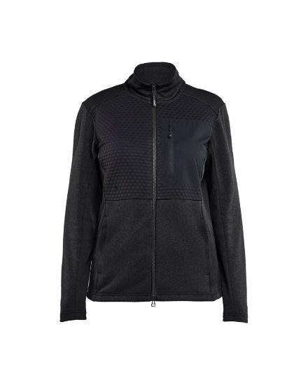 Afbeeldingen van BLÅKLÄDER Sweatshirt dames met hele rits 3549 zwart XL