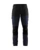 Afbeeldingen van BLÅKLÄDER Werkbroek service dames met stretch 7166 donker marineblauw/zwart D23