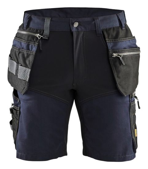 Afbeeldingen van BLÅKLÄDER Short met stretch 1598 donker marineblauw/zwart C52