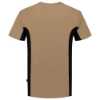 Afbeeldingen van TRICORP T-shirt bi-colour met borstzak 102002 khaki/zwart M