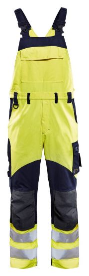 Afbeeldingen van BLÅKLÄDER Bretelbroek Multinorm Inherent 2889 High Vis geel/marineblauw C58