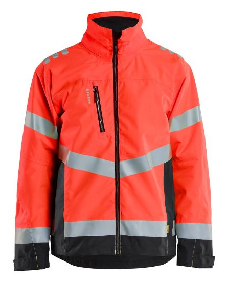 Afbeeldingen van BLÅKLÄDER Shelljack 4760 High Vis rood/zwart 4XL