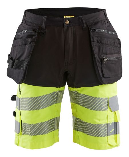 Afbeeldingen van BLÅKLÄDER Short 1596 zwart/High Vis geel C46