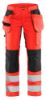 Afbeeldingen van BLÅKLÄDER Werkbroek dames met stretch 7163 High Vis rood/zwart C40