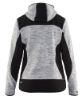 Afbeeldingen van BLÅKLÄDER Gebreid vest met softshell dames 4931 grijs mêlee/zwart L