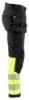 Afbeeldingen van BLÅKLÄDER Softshell werkbroek 1821 zwart/High Vis geel C54