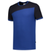 Afbeeldingen van TRICORP T-shirt bi-colour Naden 102006 royal blauw/navy XS
