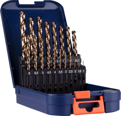 Afbeeldingen van ROTEC Metaalborenset 111 DIN338 type N 19-delig 1-10MM ABS