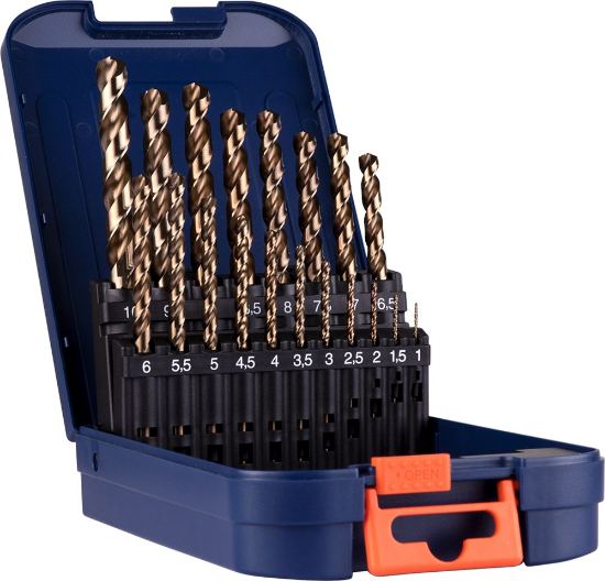 Afbeeldingen van ROTEC Metaalborenset 111 DIN338 type N 19-delig 1-10MM ABS