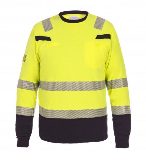 Afbeeldingen van HYDROWEAR T-shirt FR AST met lange mouwen Murcia fluor geel/zwart XL