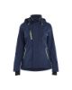 Afbeeldingen van BLÅKLÄDER Shelljack dames met stretch 4403 donker marineblauw/High Vis geel L