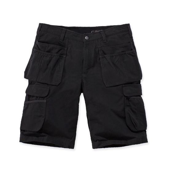 Afbeeldingen van CARHARTT Steel werkbroek kort multipocket 104201 zwart W42