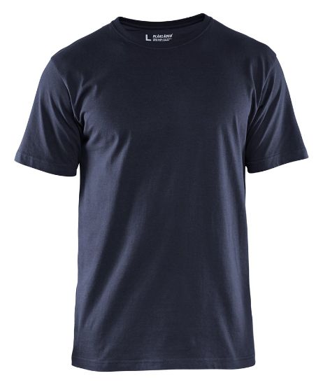 Afbeeldingen van BLÅKLÄDER T-shirt 3325 donker marineblauw S 5x