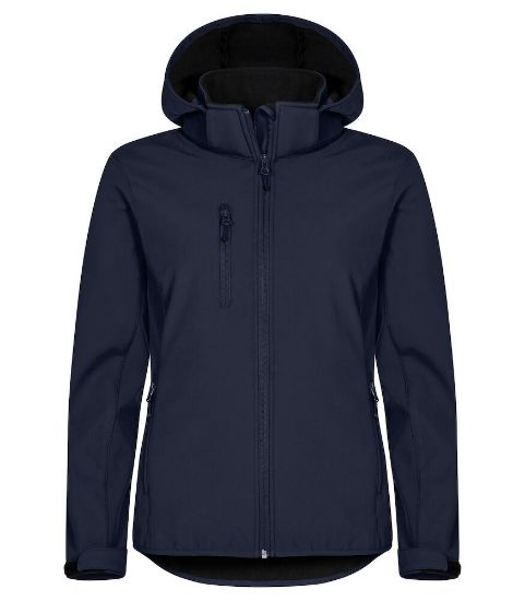 Afbeeldingen van Hoodie softshell women 0200917 d.navy 46/3xl