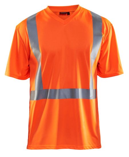 Afbeeldingen van BLÅKLÄDER T-shirt UV 3382 High Vis oranje M