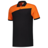 Afbeeldingen van TRICORP Poloshirt bi-colour Naden 202006 zwart/oranje L