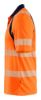 Afbeeldingen van BLÅKLÄDER Poloshirt UV 3595 High Vis oranje/marineblauw S