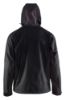 Afbeeldingen van BLÅKLÄDER Softshell jack met capuchon 4753 zwart/rood L