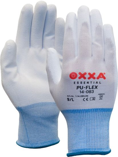 Afbeeldingen van OXXA Werkhandschoen PU-Flex 14-083 wit 9