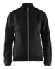 Afbeeldingen van BLÅKLÄDER Sweatshirt service dames met rits 3394 zwart/donkergrijs M