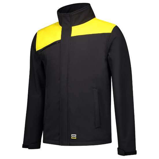 Afbeeldingen van TRICORP Softshell bi-colour Naden 402021 zwart/geel S