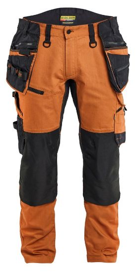 Afbeeldingen van BLÅKLÄDER Werkbroek met stretch 1970 roest/zwart D96