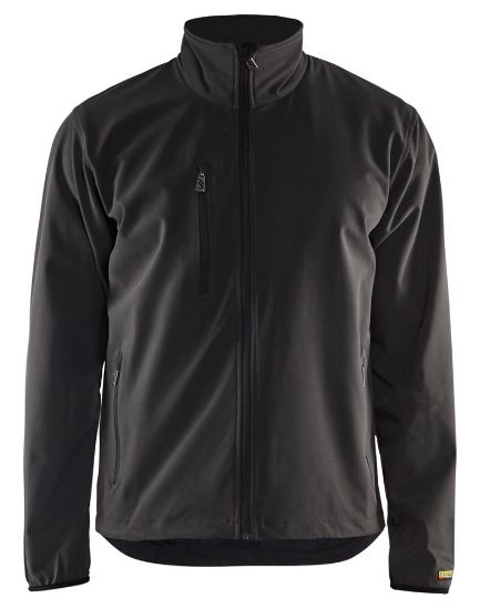 Afbeeldingen van BLÅKLÄDER Softshell jack LIGHT 4952 zwart XS
