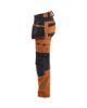 Afbeeldingen van BLÅKLÄDER Werkbroek dames met stretch 7170 roest/zwart D18