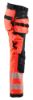 Afbeeldingen van BLÅKLÄDER Softshell werkbroek dames 7118 High Vis rood/zwart C36