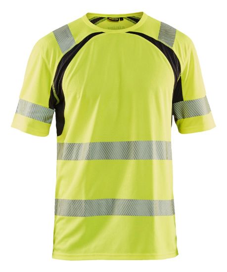 Afbeeldingen van BLÅKLÄDER T-shirt UV 3397 High Vis geel/zwart M