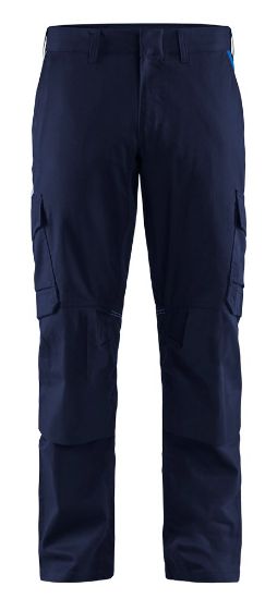 Afbeeldingen van BLÅKLÄDER Werkbroek industrie met stretch en kniezakken 1448 marineblauw/korenblauw C48