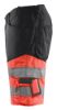 Afbeeldingen van BLÅKLÄDER Short met stretch 1541 zwart/High Vis rood C46