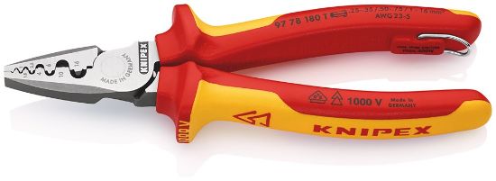 Afbeeldingen van KNIPEX Krimptang 9778180TBK DIN60900 0,25-16MM²
