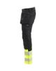 Afbeeldingen van BLÅKLÄDER Werkbroek met stretch 1130 zwart/High Vis geel D84