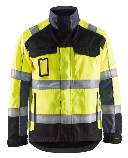 Afbeeldingen van BLÅKLÄDER Jack ongevoerd 4051 High Vis geel/zwart S