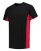 Afbeeldingen van TRICORP T-shirt bi-colour 102004 zwart/rood L