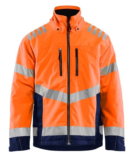 Afbeeldingen van BLÅKLÄDER Winterjas 4780 High Vis oranje/marineblauw L