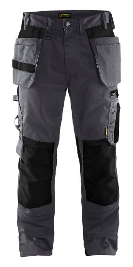 Afbeeldingen van BLÅKLÄDER Werkbroek met spijkerzakken 1555 medium grijs/zwart D84