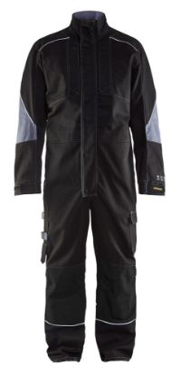Afbeeldingen van BLÅKLÄDER Overall vlamvertragend 6061 zwart/grijs C146