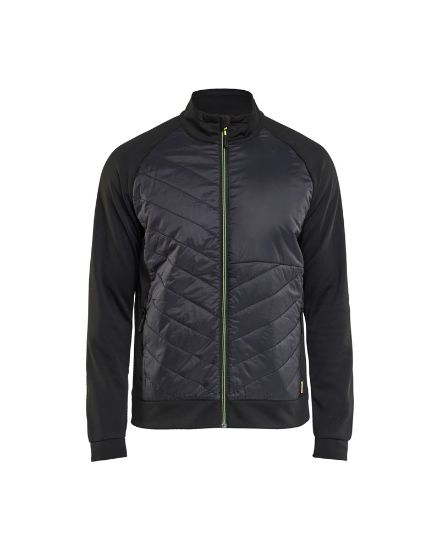 Afbeeldingen van BLÅKLÄDER Hybride sweater 3418 zwart/High Vis geel L