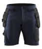 Afbeeldingen van BLÅKLÄDER Short met 4-weg stretch 1520 donker marineblauw/zwart C56