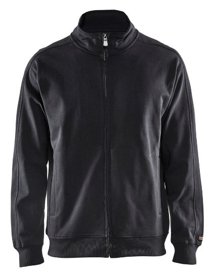 Afbeeldingen van BLÅKLÄDER Sweatshirt lange rits 3349 zwart 2XL