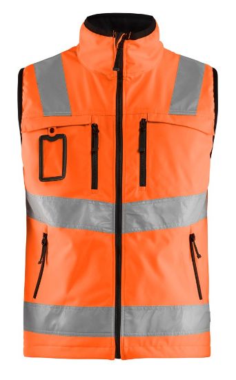 Afbeeldingen van BLÅKLÄDER Softshell vest 3049 High Vis oranje S