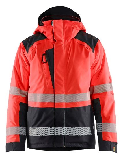 Afbeeldingen van BLÅKLÄDER Winterjas 4455 High Vis rood/zwart 5XL