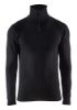 Afbeeldingen van BLÅKLÄDER Onderhemd zip-neck XWARM 4894 zwart XS