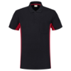 Afbeeldingen van TRICORP Poloshirt bi-colour met borstzak 202002 navy/rood 3XL