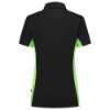 Afbeeldingen van TRICORP Poloshirt bi-colour dames 202003 zwart/limoen S