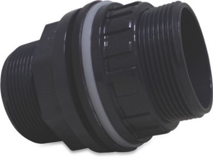 Afbeeldingen van VDL Doorvoer PVC-U grijs 20MMX¾"X¾" lijmmof/buitendraad/buitendraad 10bar