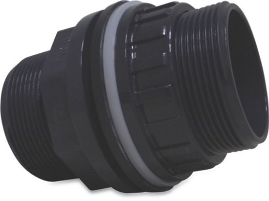 Afbeeldingen van VDL Doorvoer PVC-U grijs 40MMX1.½"X1.¾" lijmmof/buitendraad/buitendraad 10bar